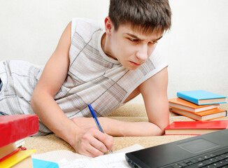 Student doing Homework