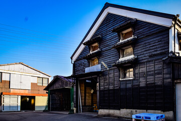 名古屋の老舗の味噌作りの工場
