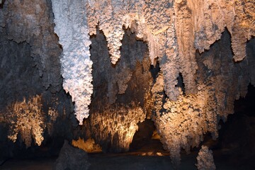 Rock formations inside the cave