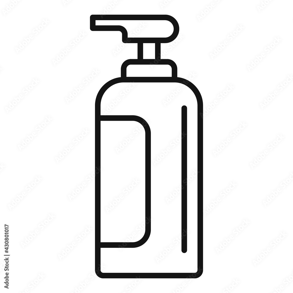 Poster Soap dispenser icon, outline style