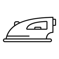 Flat iron icon, outline style