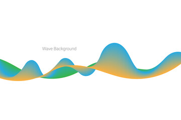 Colorful Wave Lines Pattern Abstract Background. Vector