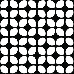  Geometric vector pattern with triangular elements. Seamless abstract ornament for wallpapers and backgrounds. Black and white colors.