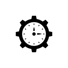 Time Management icon in vector. Logotype