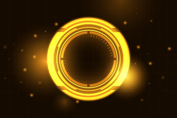 Vector  abstract technology speed concept. Abstract golden light background.