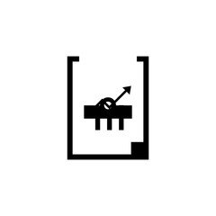 Report Assessment icon in vector. Logotype