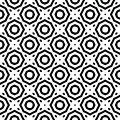 Geometric vector pattern with triangular elements. Seamless abstract ornament for wallpapers and backgrounds. Black and white colors