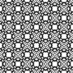 Fototapeta premium Geometric vector pattern with triangular elements. Seamless abstract ornament for wallpapers and backgrounds. Black and white colors