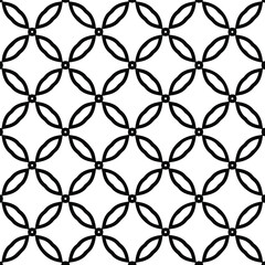 Fototapeta premium Geometric vector pattern with triangular elements. Seamless abstract ornament for wallpapers and backgrounds. Black and white colors