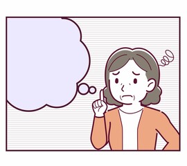 人物と漫画の吹き出し