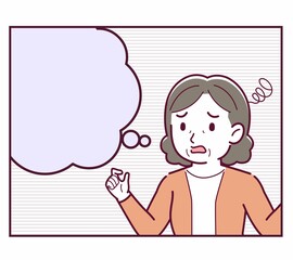 人物と漫画の吹き出し