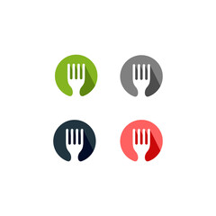 restaurant logo design icon vector