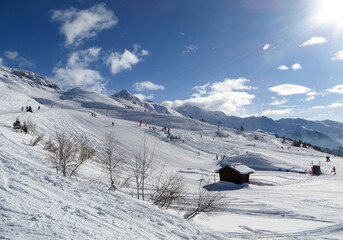 Ski resort in the alps