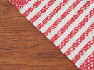 Obraz premium Cutting board or chopping board on wooden table. Wooden plate on desk. Top view
