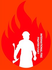 posters for international firefighters day.