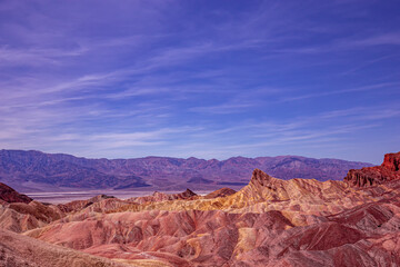 Zabriskie point, death valley, california, usa