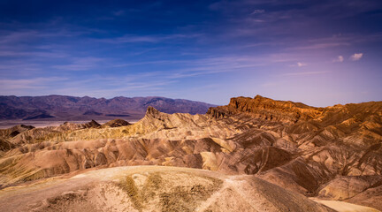 Zabriskie point, death valley, california, usa
