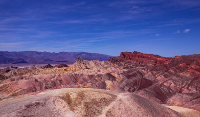 Zabriskie point, death valley, california, usa