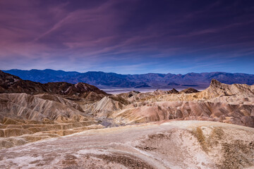 Zabriskie point, death valley, california, usa