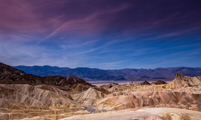 Zabriskie point, death valley, california, usa