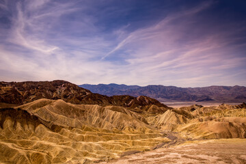 Zabriskie point, death valley, california, usa