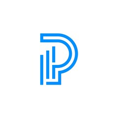 Invest P Logo Design for Wealth and Growth Management, Elegant and Minimalist Financial Concept