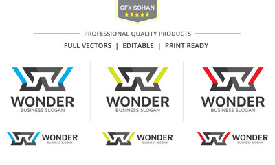 New Creative W Letter Logo is modern & minimalistic high quality logo for a sport brand, marketing agency, media company, creative agency, construction company, etc