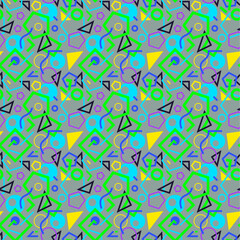 geometric pattern background vector lineal. geometric shapes pattern background vector colourful retro design for a package. geometric shapes and lines seamless pattern for a package.