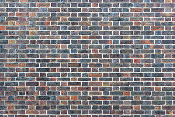 Abstract of a multicoloured brick wall background texture