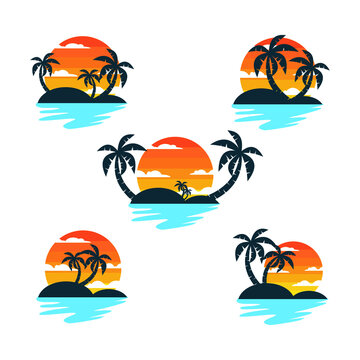 VectorStock
Awesome sunset logo design very beautiful vector