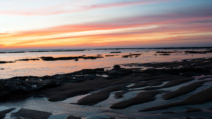 Coucher de soleil côte ouest d'Oléron