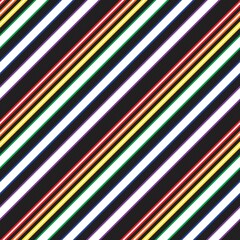 Rainbow Stripe seamless pattern background in diagonal style