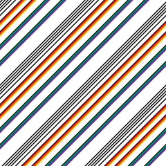 Rainbow Stripe seamless pattern background in diagonal style