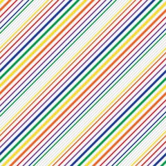 Rainbow Stripe seamless pattern background in diagonal style