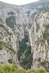Fototapeta premium View of the Verdon gorge in the south of France