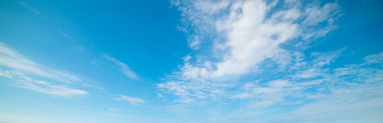 Schilderijen op glas Blue sky with clouds in Florida shore © Gabriele Maltinti
