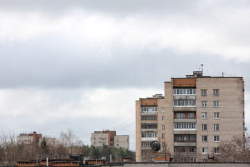 Fototapeta premium houses in the city