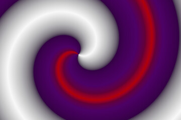 3d render of a spiral background, blue, red, and white combination.3d abstract background high resolution.