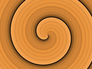 3d render of a spiral, wooden style spiral background.
