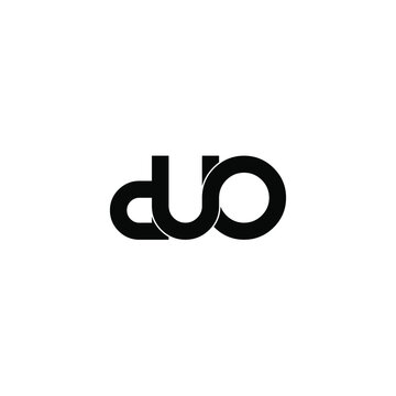duo letter original monogram logo design