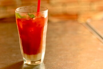 cocktail on the table