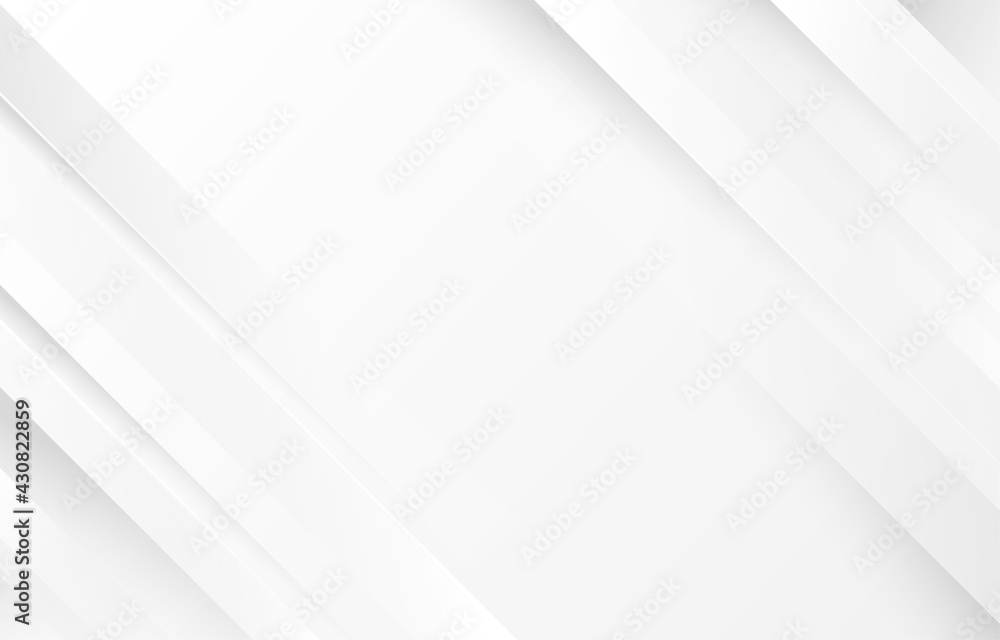 Wall mural gray and white diagonal line tech abstract subtle background vector.