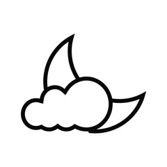 weather forecast icon. with a simple and editable design.