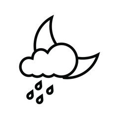 weather forecast icon. with a simple and editable design.