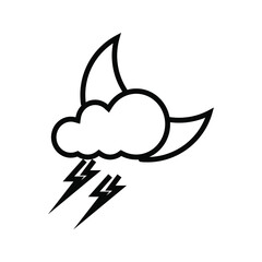 weather forecast icon. with a simple and editable design.