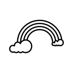 weather forecast icon. with a simple and editable design.