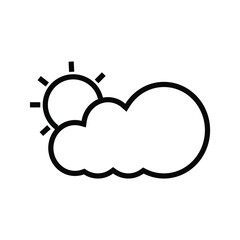 weather forecast icon. with a simple and editable design.