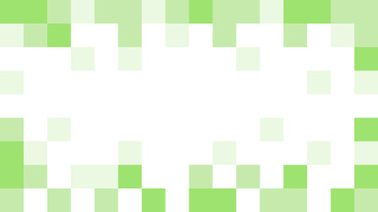 Pixel Background Abstract Green and White Texture with Pixelated Design and an Aspect Ratio of 16:9. Vector Image.