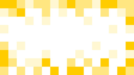 Pixel Background Abstract Yellow and White Texture with Pixelated Design and an Aspect Ratio of 16:9. Vector Image.