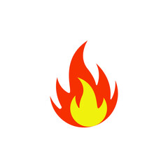fire logo icon design template